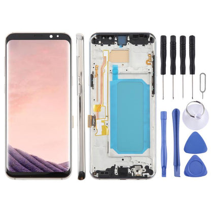 For Samsung Galaxy S8+ SM-G955F 6.18 inch TFT LCD Screen Digitizer Full Assembly with Frame (Gold) - LCD Screen by buy2fix | Online Shopping UK | buy2fix