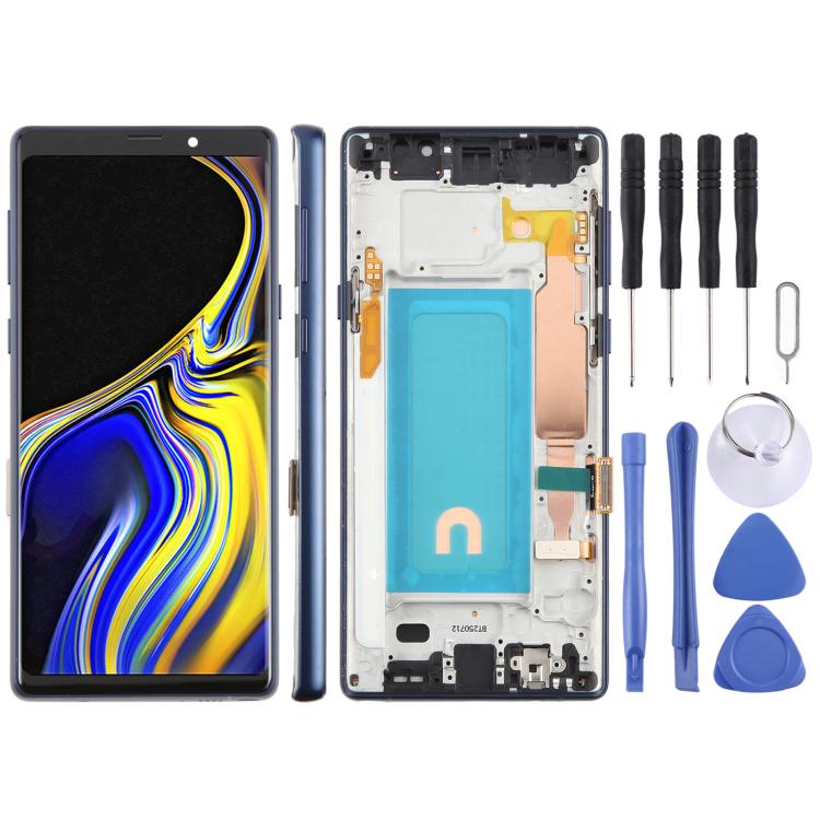 For Samsung Galaxy Note9 SM-N960F 6.33 inch TFT LCD Screen Digitizer Full Assembly with Frame (Blue) - LCD Screen by buy2fix | Online Shopping UK | buy2fix