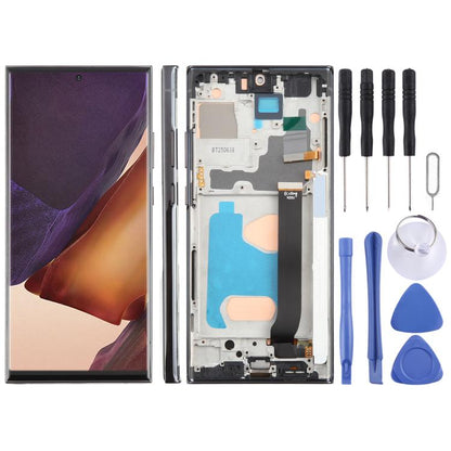 For Samsung Galaxy Note20 Ultra SM-N986B 6.72 inch TFT LCD Screen Digitizer Full Assembly with Frame, Not Supporting Fingerprint Identification (Black) - LCD Screen by buy2fix | Online Shopping UK | buy2fix