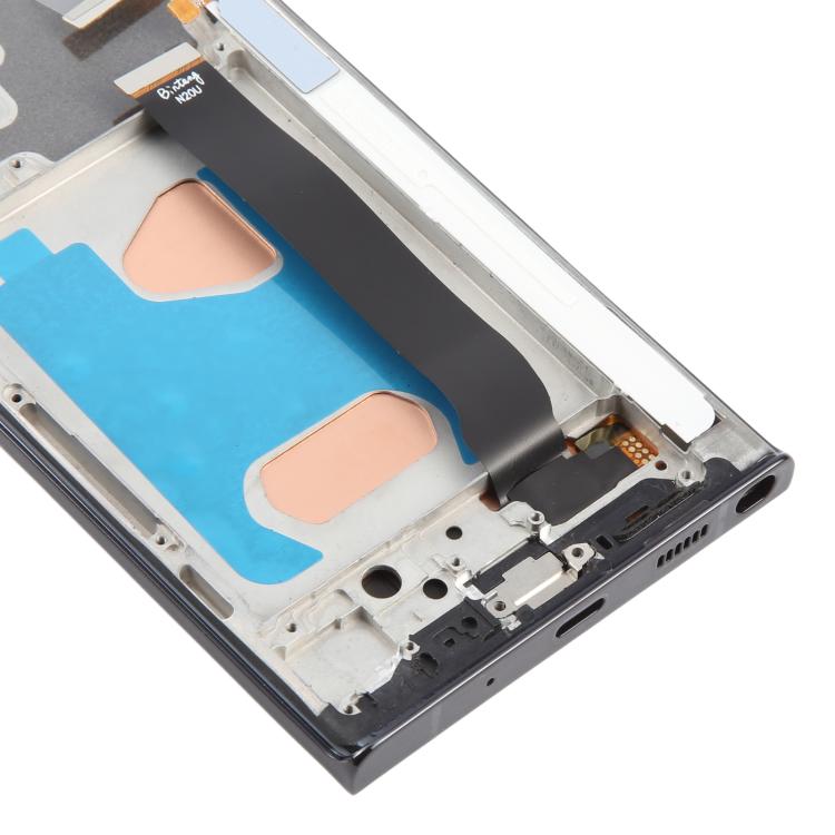 For Samsung Galaxy Note20 Ultra SM-N986B 6.72 inch TFT LCD Screen Digitizer Full Assembly with Frame, Not Supporting Fingerprint Identification (Black) - LCD Screen by buy2fix | Online Shopping UK | buy2fix