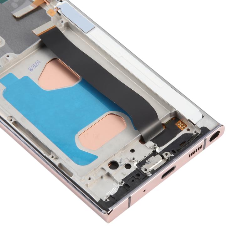 For Samsung Galaxy Note20 Ultra SM-N986B 6.72 inch TFT LCD Screen Digitizer Full Assembly with Frame, Not Supporting Fingerprint Identification (Gold) - LCD Screen by buy2fix | Online Shopping UK | buy2fix
