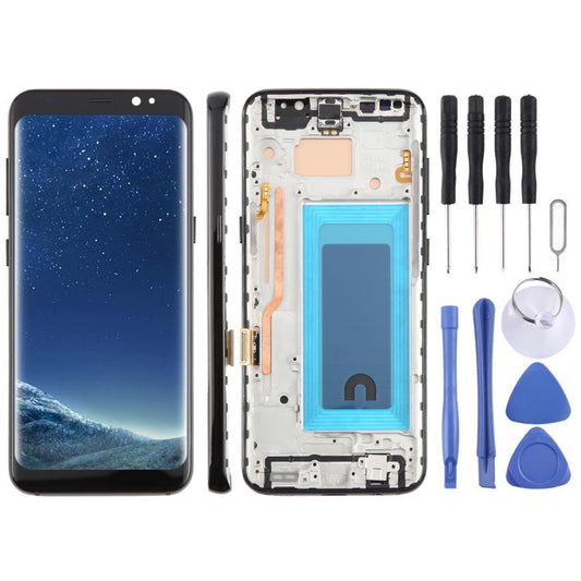 For Samsung Galaxy S8 SM-G950F 5.7 inch TFT LCD Screen Digitizer Full Assembly with Frame (Black) - LCD Screen by buy2fix | Online Shopping UK | buy2fix