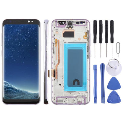 For Samsung Galaxy S8 SM-G950F 5.7 inch TFT LCD Screen Digitizer Full Assembly with Frame (Purple) - LCD Screen by buy2fix | Online Shopping UK | buy2fix