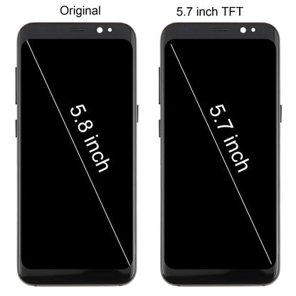 For Samsung Galaxy S8 SM-G950F 5.7 inch TFT LCD Screen Digitizer Full Assembly with Frame (Silver) - LCD Screen by buy2fix | Online Shopping UK | buy2fix