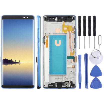 For Samsung Galaxy Note 8 SM-N950F 6.25 inch TFT LCD Screen Digitizer Full Assembly with Frame (Blue) - LCD Screen by buy2fix | Online Shopping UK | buy2fix