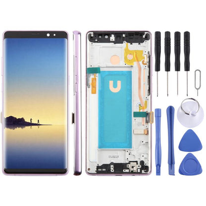 For Samsung Galaxy Note 8 SM-N950F 6.25 inch TFT LCD Screen Digitizer Full Assembly with Frame (Purple) - LCD Screen by buy2fix | Online Shopping UK | buy2fix