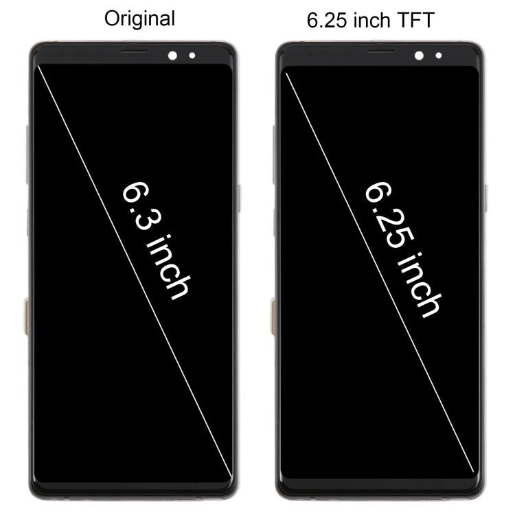 For Samsung Galaxy Note 8 SM-N950F 6.25 inch TFT LCD Screen Digitizer Full Assembly with Frame (Black) - LCD Screen by buy2fix | Online Shopping UK | buy2fix