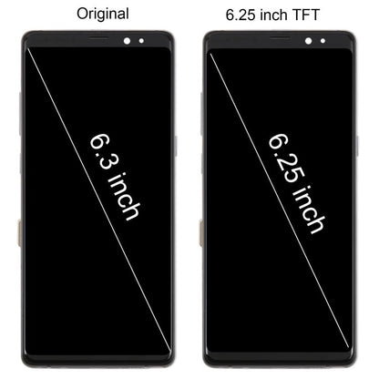 For Samsung Galaxy Note 8 SM-N950F 6.25 inch TFT LCD Screen Digitizer Full Assembly with Frame (Black) - LCD Screen by buy2fix | Online Shopping UK | buy2fix