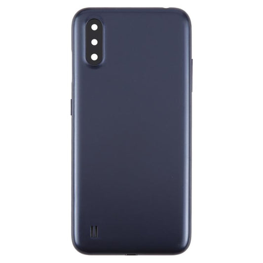 For Samsung Galaxy A01 SM-A015F Back Cover with Camera Lens Cover(Blue) - Back Cover by buy2fix | Online Shopping UK | buy2fix