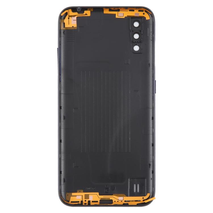 For Samsung Galaxy A01 SM-A015F Back Cover with Camera Lens Cover(Blue) - Back Cover by buy2fix | Online Shopping UK | buy2fix