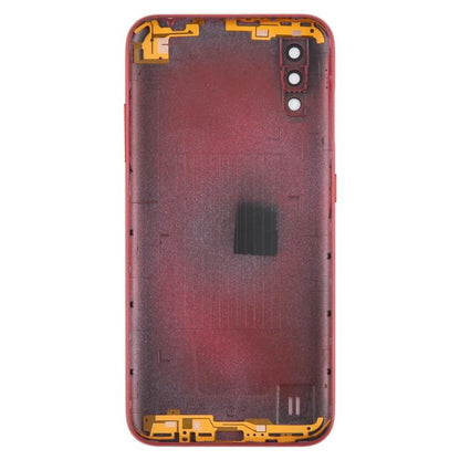 For Samsung Galaxy A01 SM-A015F Back Cover with Camera Lens Cover(Red) - Back Cover by buy2fix | Online Shopping UK | buy2fix