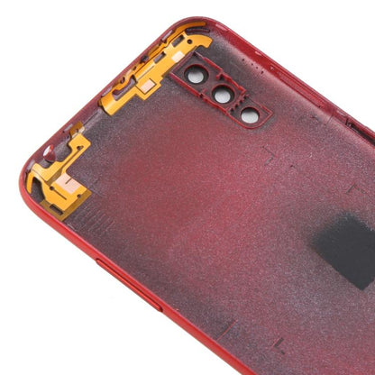 For Samsung Galaxy A01 SM-A015F Back Cover with Camera Lens Cover(Red) - Back Cover by buy2fix | Online Shopping UK | buy2fix