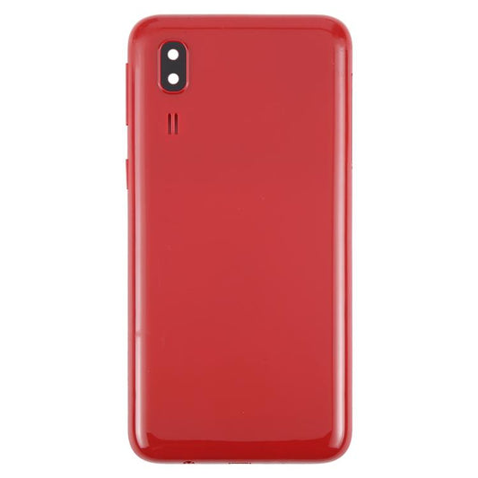 For Samsung Galaxy A2 Core SM-A260F Back Cover with Camera Lens Cover(Red) - Back Cover by buy2fix | Online Shopping UK | buy2fix