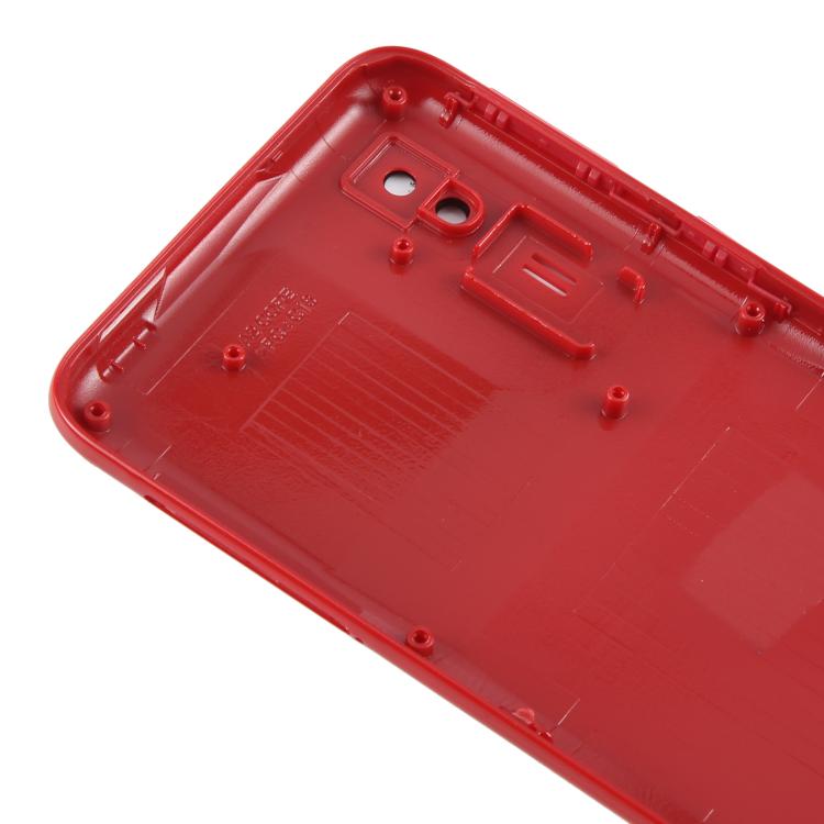 For Samsung Galaxy A2 Core SM-A260F Back Cover with Camera Lens Cover(Red) - Back Cover by buy2fix | Online Shopping UK | buy2fix