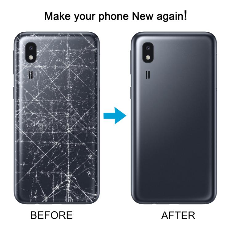 For Samsung Galaxy A2 Core SM-A260F Back Cover with Camera Lens Cover(Gray) - Back Cover by buy2fix | Online Shopping UK | buy2fix