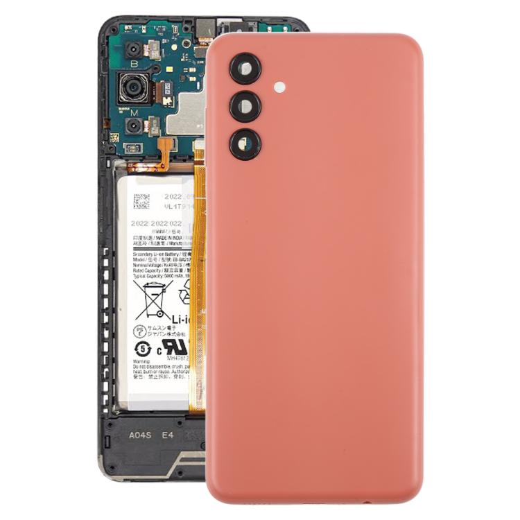 For Samsung Galaxy A04s SM-A047F Back Cover with Camera Lens Cover(Pink) - Back Cover by buy2fix | Online Shopping UK | buy2fix