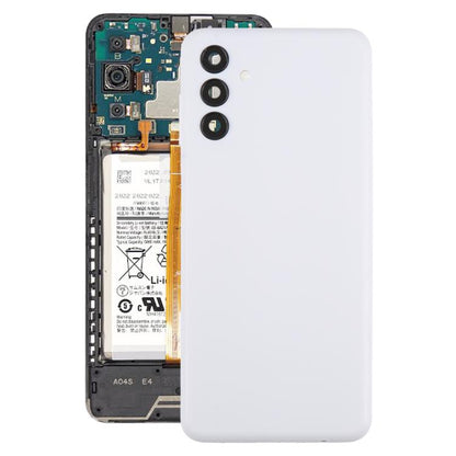 For Samsung Galaxy A04s SM-A047F Back Cover with Camera Lens Cover(White) - Back Cover by buy2fix | Online Shopping UK | buy2fix