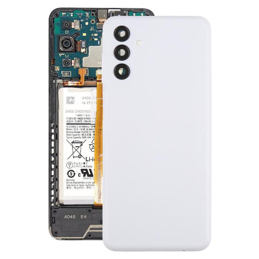 For Samsung Galaxy A04s SM-A047F Back Cover with Camera Lens Cover(White) - Back Cover by buy2fix | Online Shopping UK | buy2fix