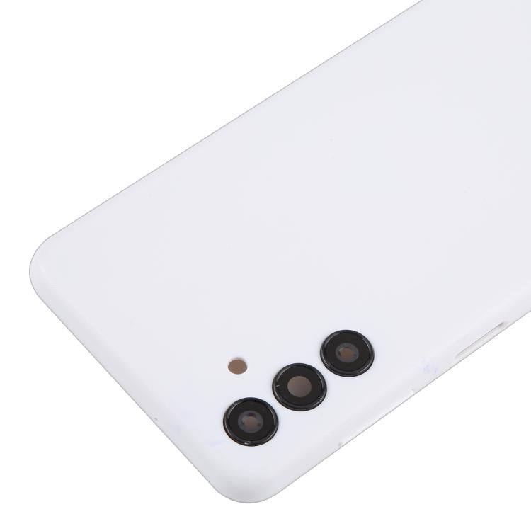 For Samsung Galaxy A04s SM-A047F Back Cover with Camera Lens Cover(White) - Back Cover by buy2fix | Online Shopping UK | buy2fix