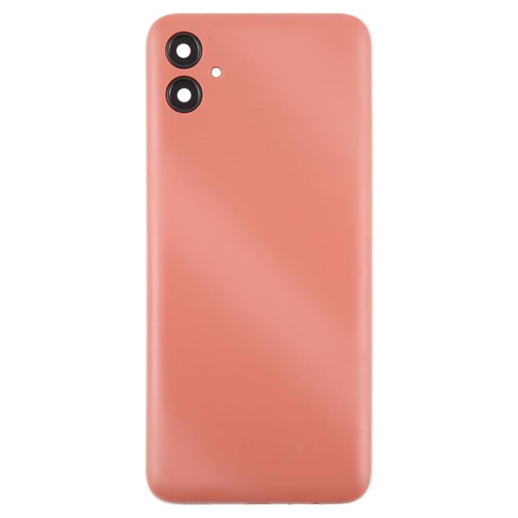 For Samsung Galaxy A04e SM-A042F Back Cover with Camera Lens Cover(Pink) - Back Cover by buy2fix | Online Shopping UK | buy2fix