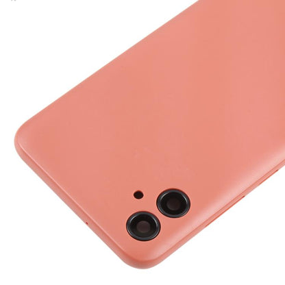 For Samsung Galaxy A04e SM-A042F Back Cover with Camera Lens Cover(Pink) - Back Cover by buy2fix | Online Shopping UK | buy2fix