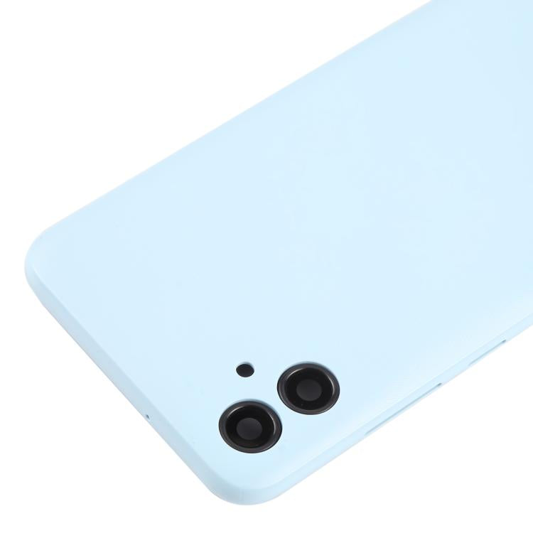 For Samsung Galaxy A04e SM-A042F Back Cover with Camera Lens Cover(Blue) - Back Cover by buy2fix | Online Shopping UK | buy2fix