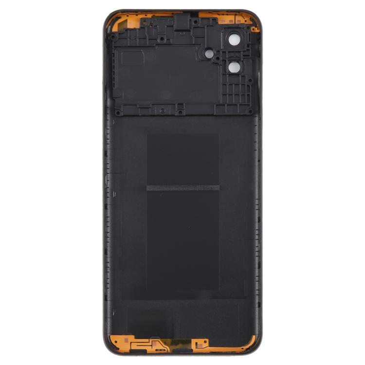 For Samsung Galaxy A04 SM-A045F Back Cover with Camera Lens Cover(Black) - Back Cover by buy2fix | Online Shopping UK | buy2fix