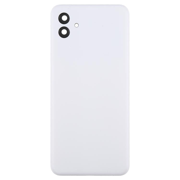 For Samsung Galaxy A04 SM-A045F Back Cover with Camera Lens Cover(White) - Back Cover by buy2fix | Online Shopping UK | buy2fix