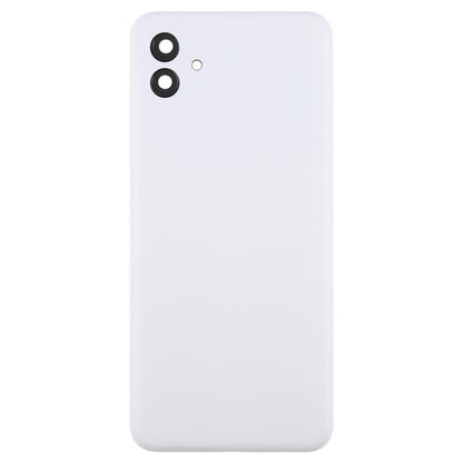 For Samsung Galaxy A04 SM-A045F Back Cover with Camera Lens Cover(White) - Back Cover by buy2fix | Online Shopping UK | buy2fix