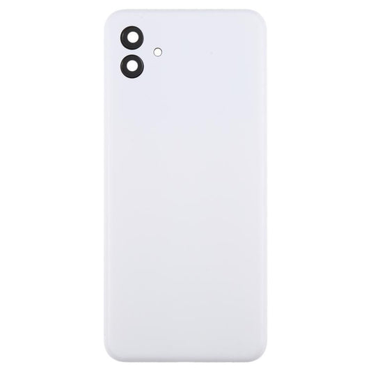For Samsung Galaxy A04 SM-A045F Back Cover with Camera Lens Cover(White) - Back Cover by buy2fix | Online Shopping UK | buy2fix