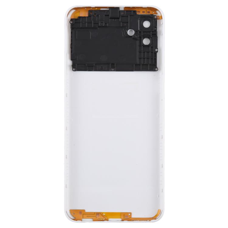 For Samsung Galaxy A04 SM-A045F Back Cover with Camera Lens Cover(White) - Back Cover by buy2fix | Online Shopping UK | buy2fix