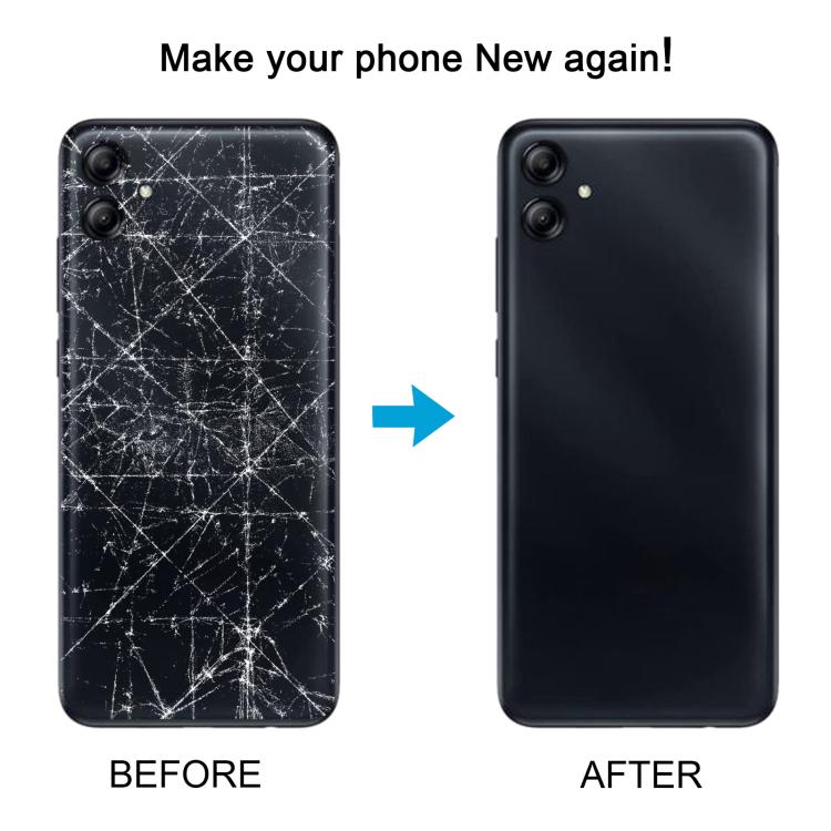 For Samsung Galaxy A04 SM-A045F Back Cover with Camera Lens Cover(Black) - Back Cover by buy2fix | Online Shopping UK | buy2fix