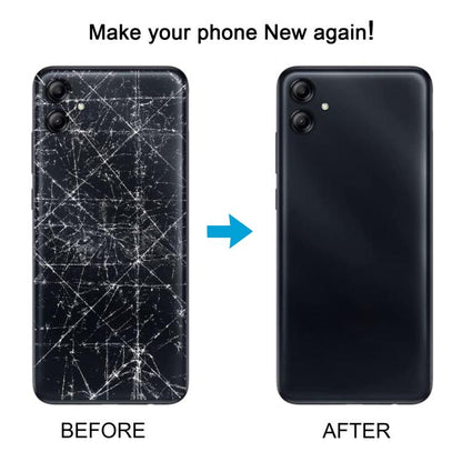 For Samsung Galaxy A04 SM-A045F Back Cover with Camera Lens Cover(Gray) - Back Cover by buy2fix | Online Shopping UK | buy2fix