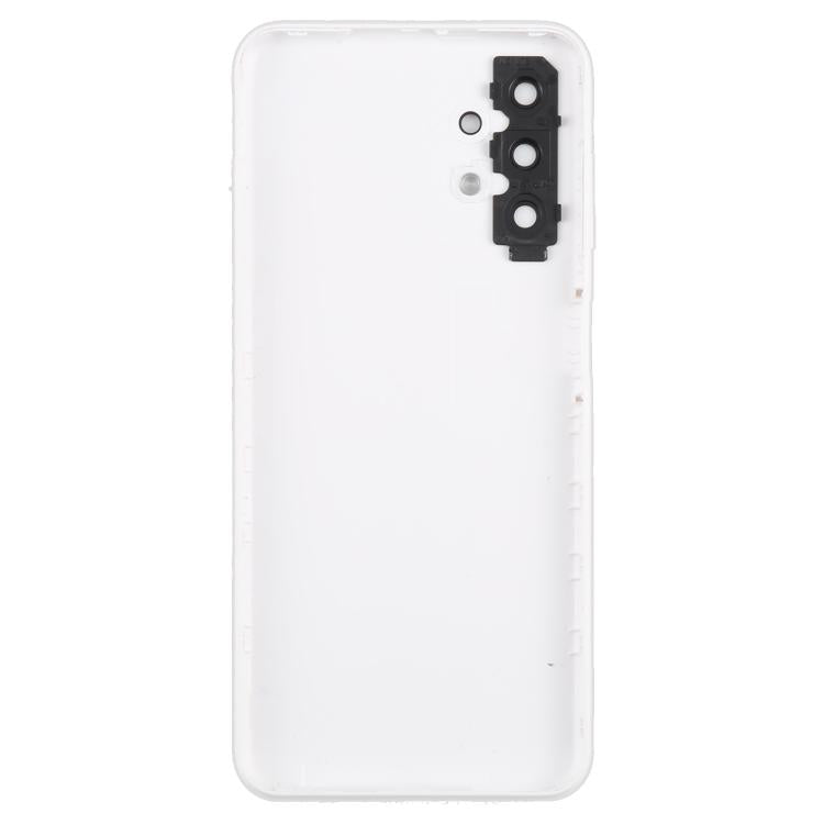 For Samsung Galaxy A13 SM-A135F Back Cover with Camera Lens Cover(White) - Back Cover by buy2fix | Online Shopping UK | buy2fix
