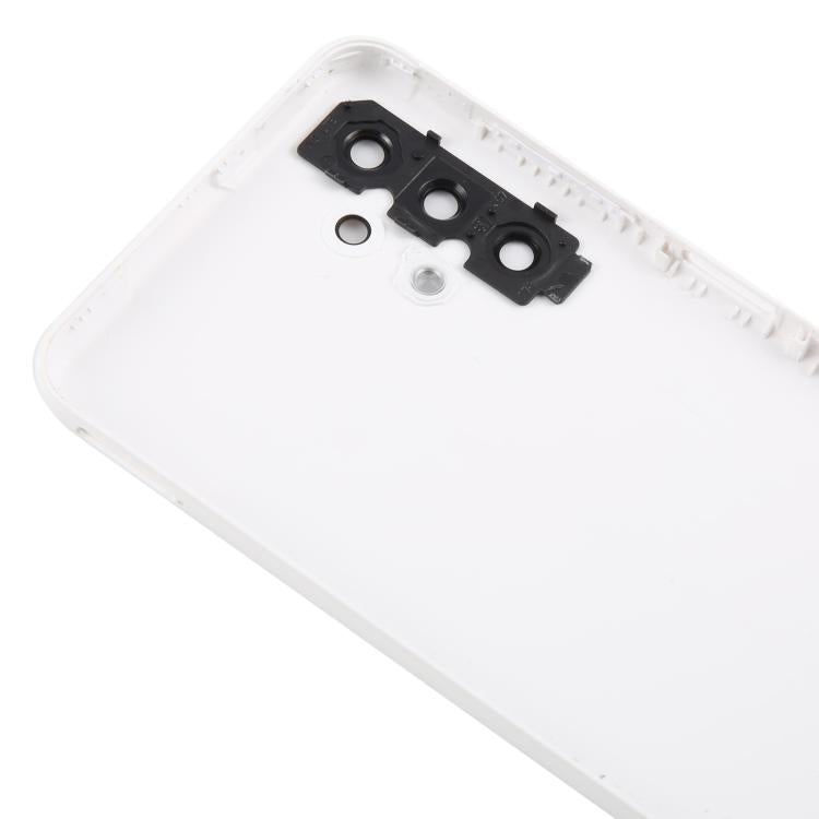 For Samsung Galaxy A13 SM-A135F Back Cover with Camera Lens Cover(White) - Back Cover by buy2fix | Online Shopping UK | buy2fix