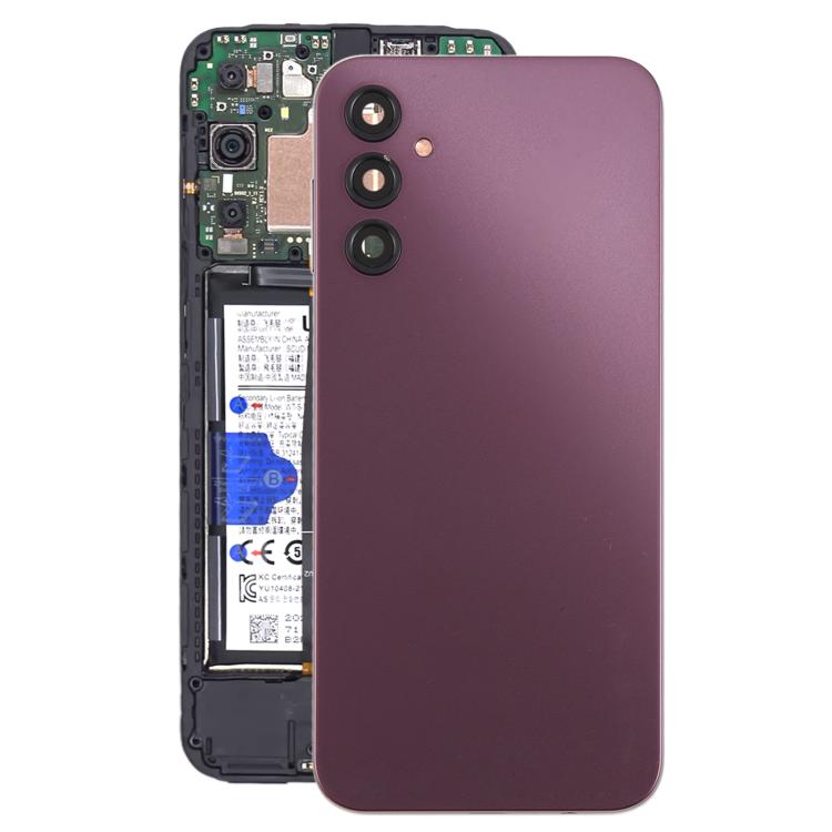 For Samsung Galaxy A14 5G SM-A146B Back Cover with Camera Lens Cover(Purple) - Back Cover by buy2fix | Online Shopping UK | buy2fix