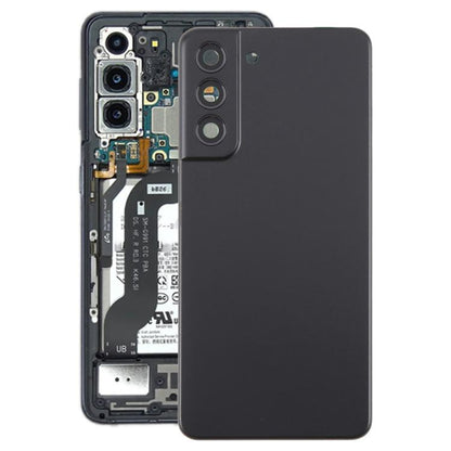 For Samsung Galaxy S21 FE SM-G990B Back Cover with Camera Lens Cover(Black) - Back Cover by buy2fix | Online Shopping UK | buy2fix