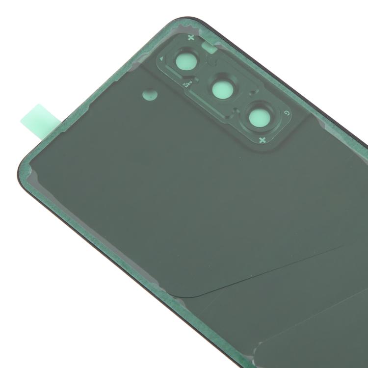 For Samsung Galaxy S21 FE SM-G990B Back Cover with Camera Lens Cover(Black) - Back Cover by buy2fix | Online Shopping UK | buy2fix