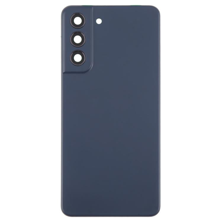 For Samsung Galaxy S21 FE SM-G990B Back Cover with Camera Lens Cover(Blue) - Back Cover by buy2fix | Online Shopping UK | buy2fix