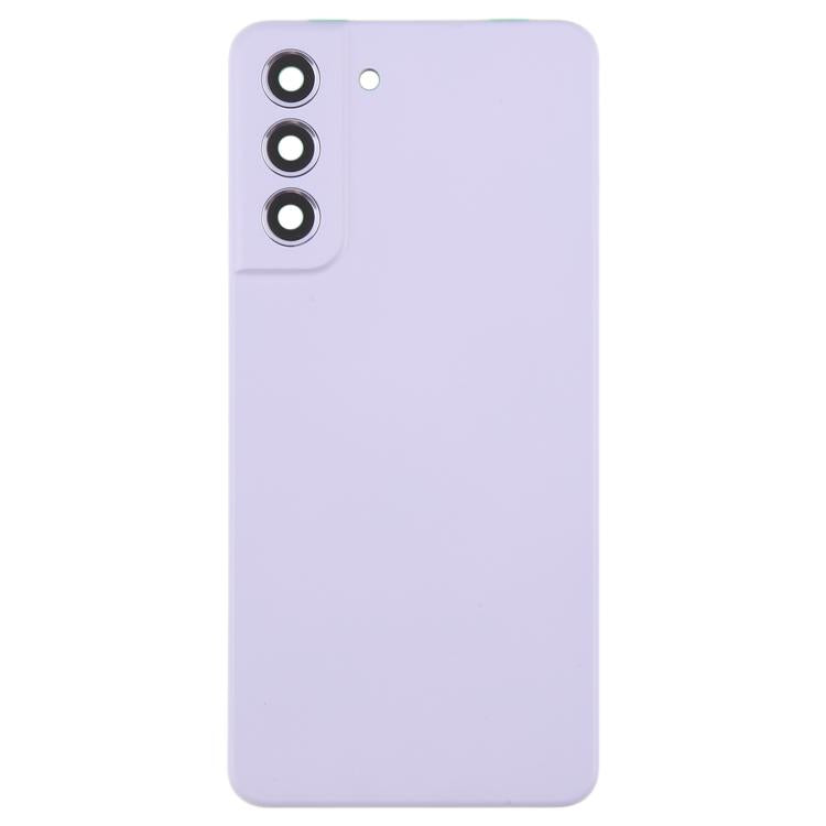 For Samsung Galaxy S21 FE SM-G990B Back Cover with Camera Lens Cover(Purple) - Back Cover by buy2fix | Online Shopping UK | buy2fix
