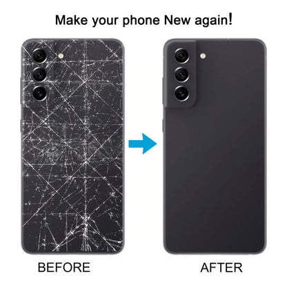 For Samsung Galaxy S21 FE SM-G990B Back Cover with Camera Lens Cover(Black) - Back Cover by buy2fix | Online Shopping UK | buy2fix