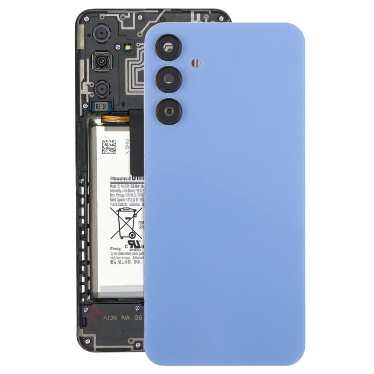 For Samsung Galaxy A15 SM-A155F Back Cover with Camera Lens Cover(Blue) - Back Cover by buy2fix | Online Shopping UK | buy2fix