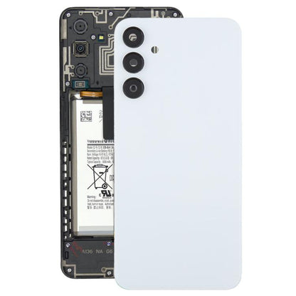 For Samsung Galaxy A15 SM-A155F Back Cover with Camera Lens Cover(White) - Back Cover by buy2fix | Online Shopping UK | buy2fix