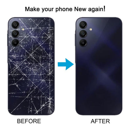 For Samsung Galaxy A15 SM-A155F Back Cover with Camera Lens Cover(Blue) - Back Cover by buy2fix | Online Shopping UK | buy2fix