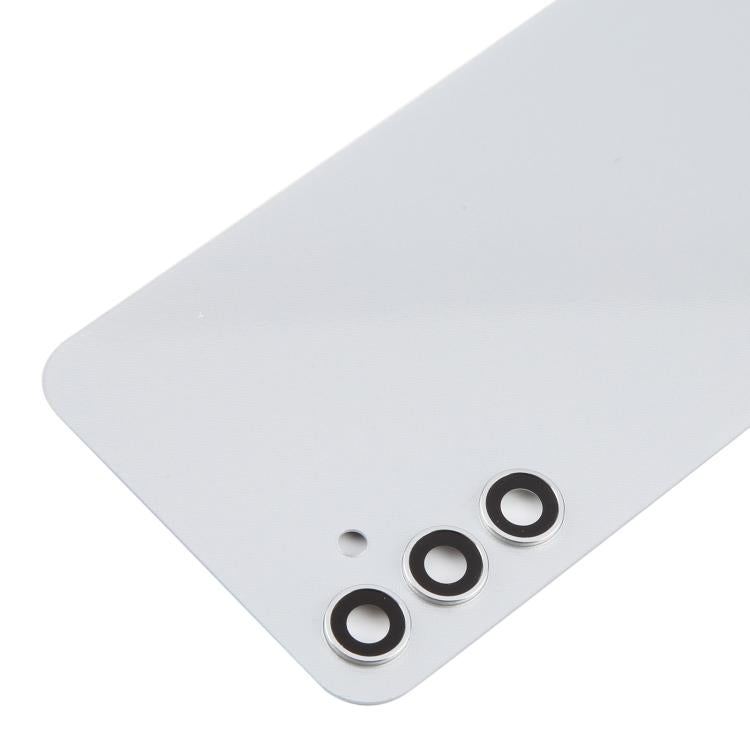 For Samsung Galaxy A34 SM-A346B Back Cover with Camera Lens Cover(Silver) - Back Cover by buy2fix | Online Shopping UK | buy2fix