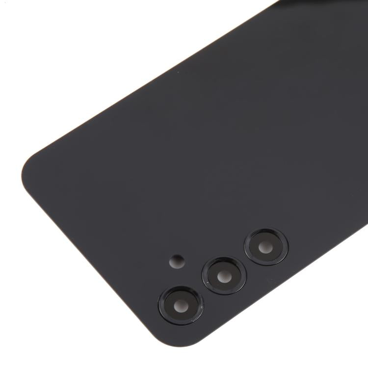 For Samsung Galaxy A24 SM-A245 Back Cover with Camera Lens Cover(Black) - Back Cover by buy2fix | Online Shopping UK | buy2fix