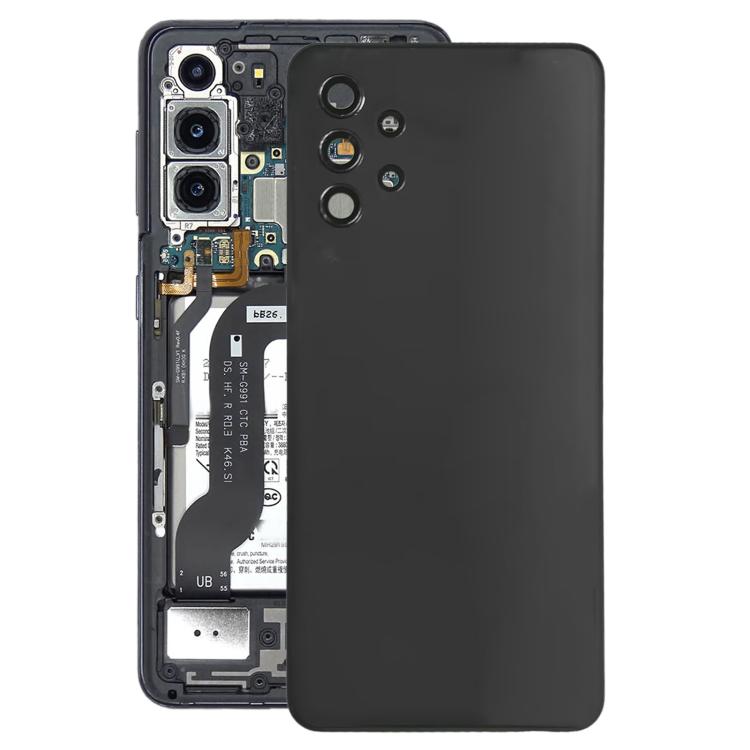 For Samsung Galaxy A32 4G SM-A325F Battery Back Cover with Camera Lens Cover(Black) - Back Cover by buy2fix | Online Shopping UK | buy2fix