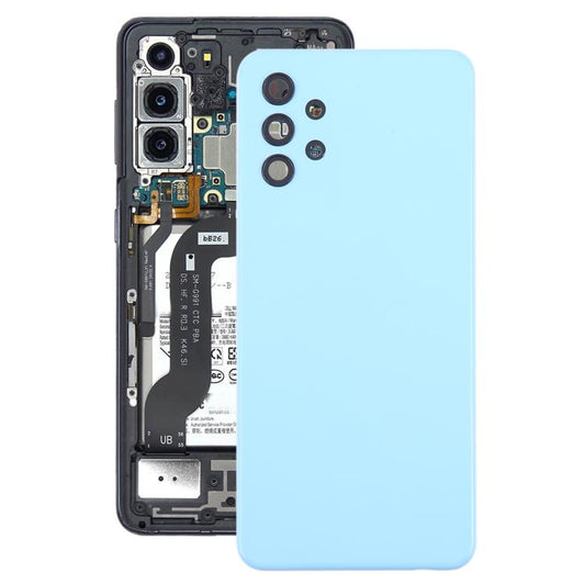 For Samsung Galaxy A32 4G SM-A325F Battery Back Cover with Camera Lens Cover(Blue) - Back Cover by buy2fix | Online Shopping UK | buy2fix