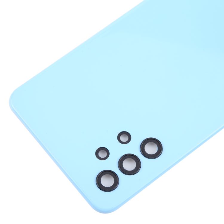 For Samsung Galaxy A32 4G SM-A325F Battery Back Cover with Camera Lens Cover(Blue) - Back Cover by buy2fix | Online Shopping UK | buy2fix
