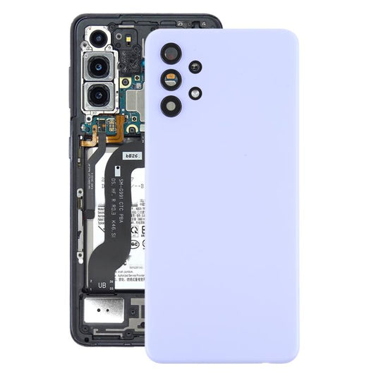 For Samsung Galaxy A32 4G SM-A325F Battery Back Cover with Camera Lens Cover(Purple) - Back Cover by buy2fix | Online Shopping UK | buy2fix